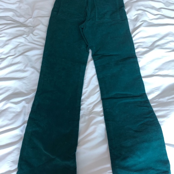 NWT Paloma wool turquoise corduroy flare pants - Picture 3 of 4